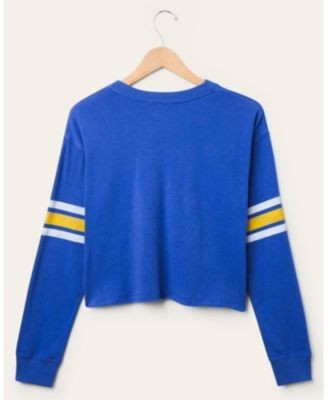 Junk Food Clothing Women's Nfl Los Angeles Rams Retro Crop Fleece