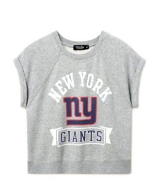 Junk Food Clothing Women's Nfl New York Giants Raglan Fleece Tank