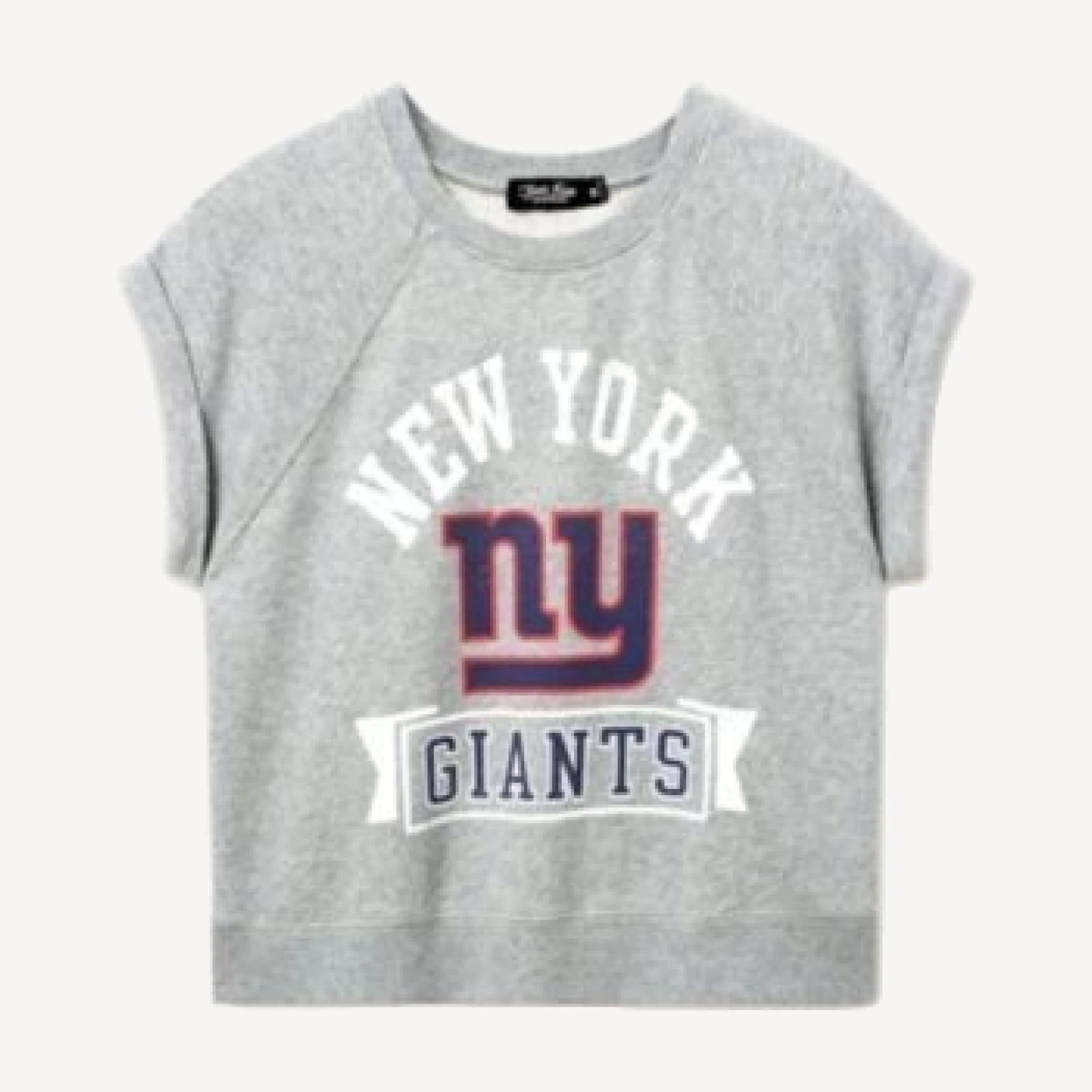 Junk Food Clothing Women's Nfl New York Giants Raglan Fleece Tank