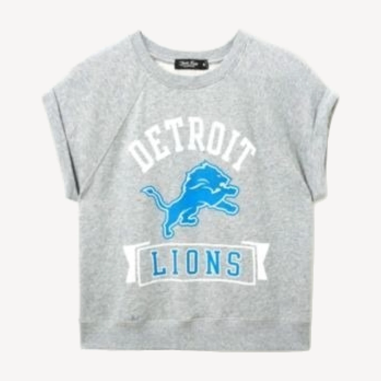 Junk Food Clothing Women's Nfl Detroit Lions Raglan Fleece Tank