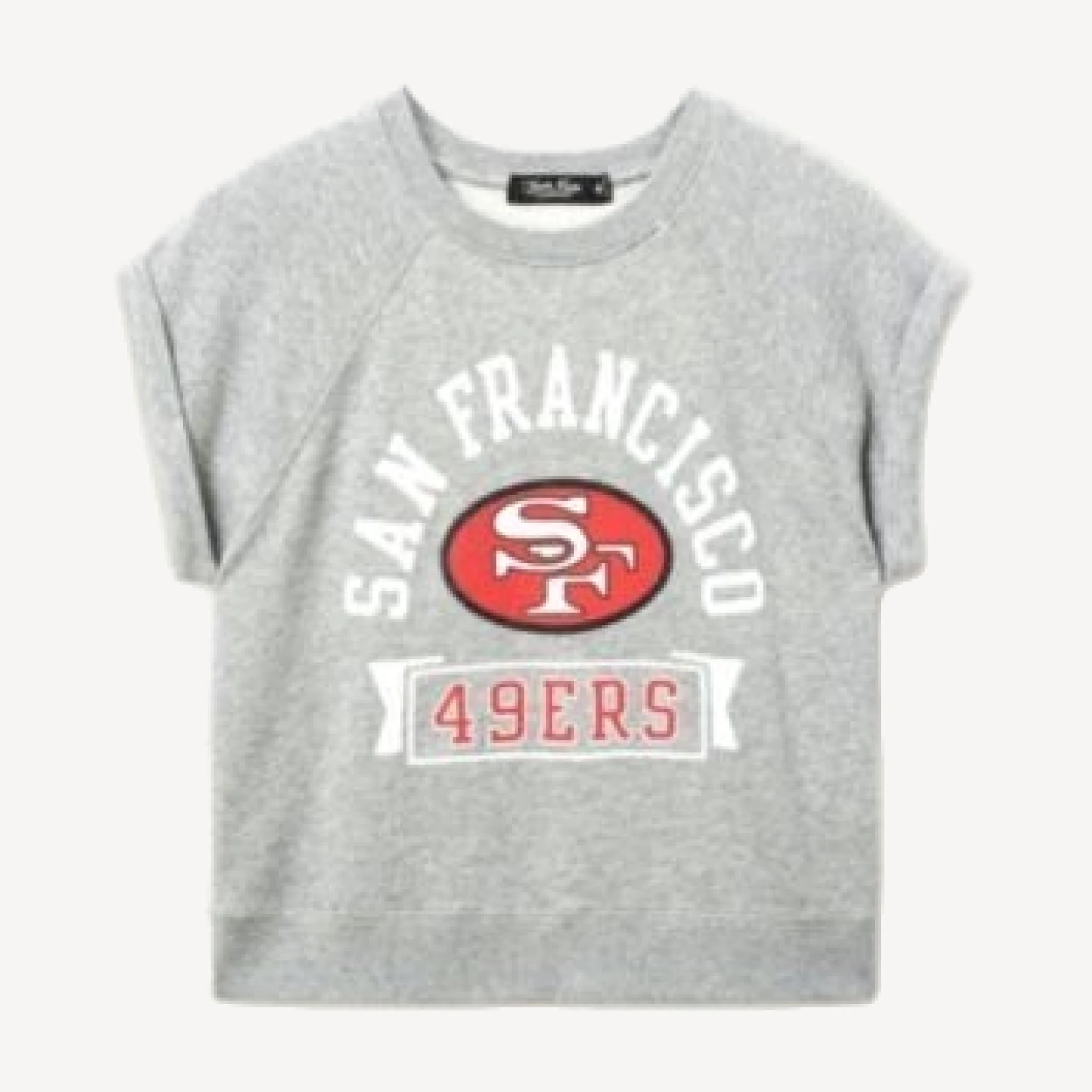 Junk Food Clothing Women's Nfl San Francisco 49ers Raglan Fleece Tank