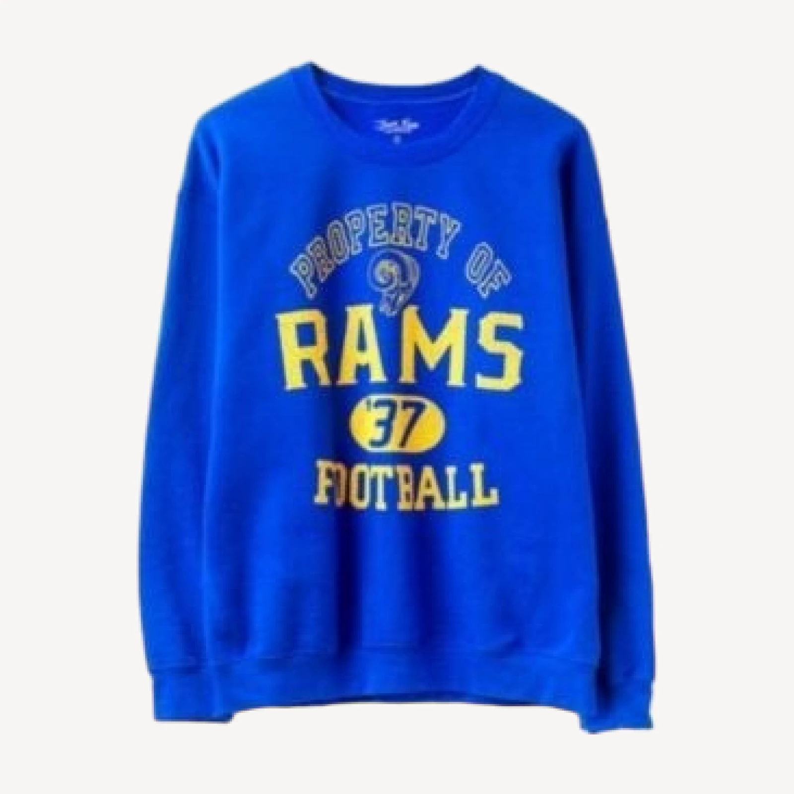 Junk Food Clothing Unisex Nfl Los Angeles Rams Property Flea Market Crew Fleece