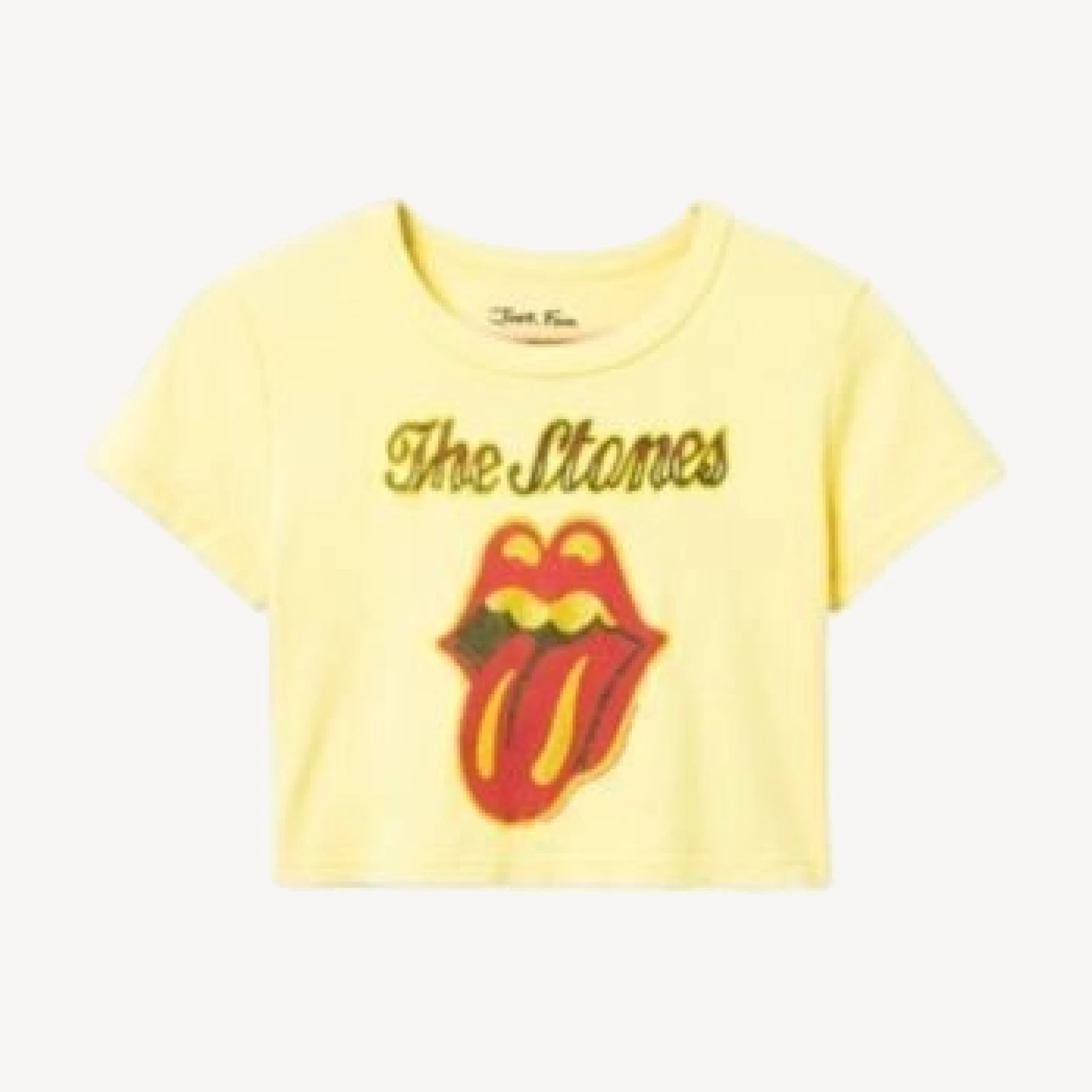 Junk Food Clothing Women's The Rolling Stones Glitter Baby Tee