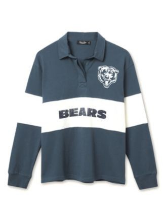 Junk Food Clothing Women's Nfl Chicago Bears Rugby Long Sleeve Sweater