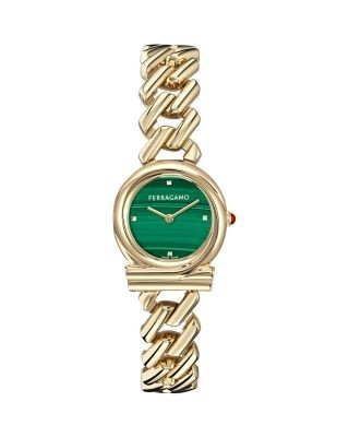 Ferragamo Gancini Twisted Chain Bracelet Watch, 28mm