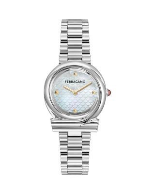 Ferragamo Gancini Twisted Bracelet Watch, 32mm