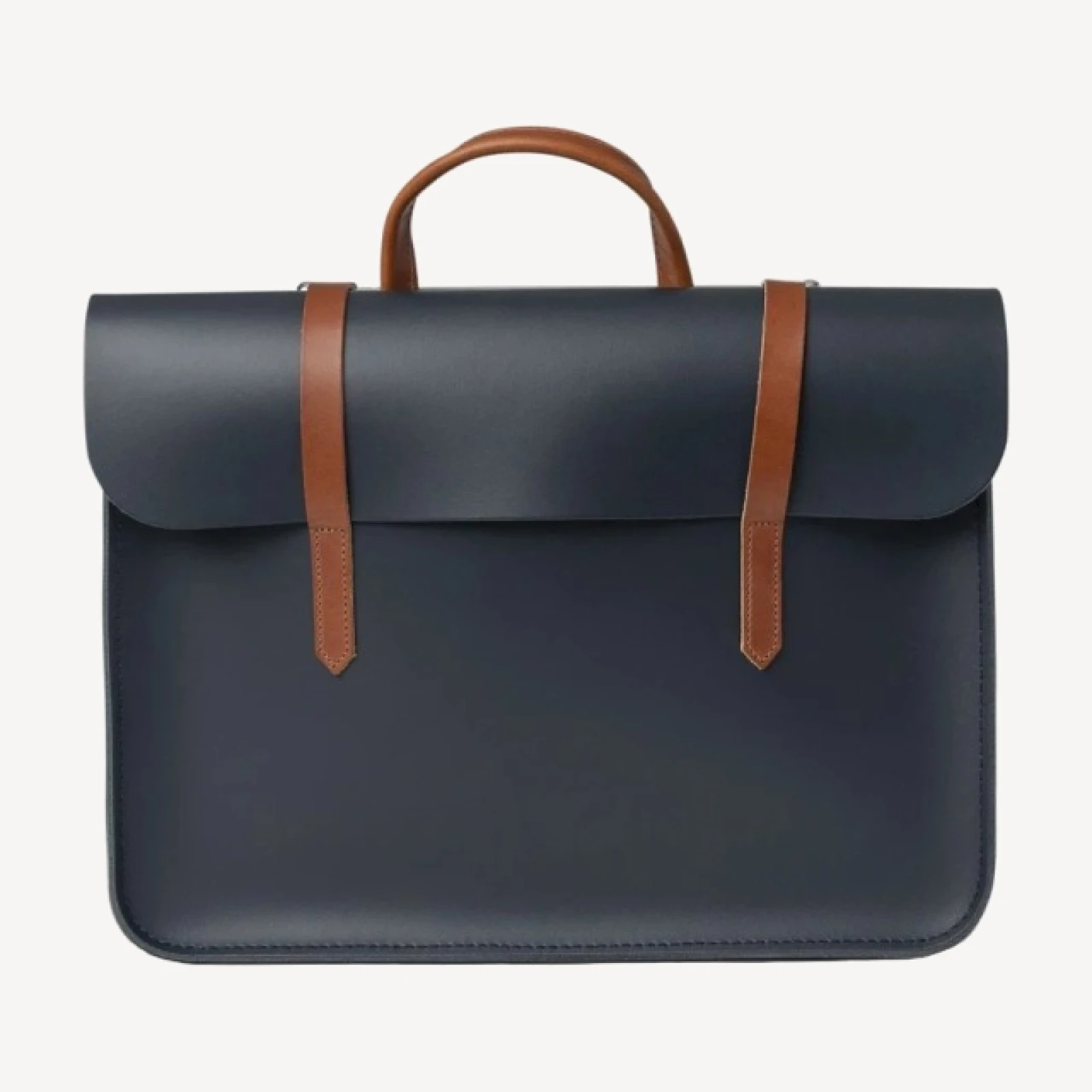 The Music Case - Navy & Tan