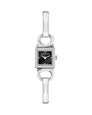 Ferragamo Gancio Evo Bangle Diamond Watch, 18mm