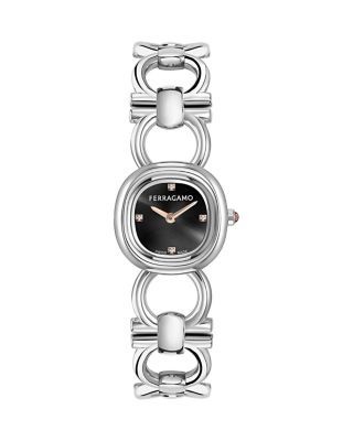 Ferragamo Double Gancini Petite Diamond Watch, 21mm