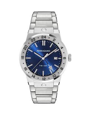 Ferragamo F-80 Classic Gmt Bracelet Watch, 41mm