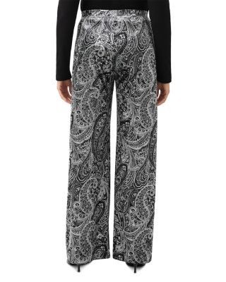 Karen Kane Velvet Wide Leg Pants