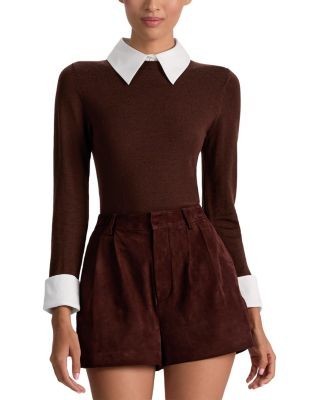 Alice and Olivia Porla Collared Sweater