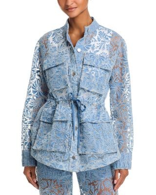 Veronica Beard Lane Burnout Floral Jacket