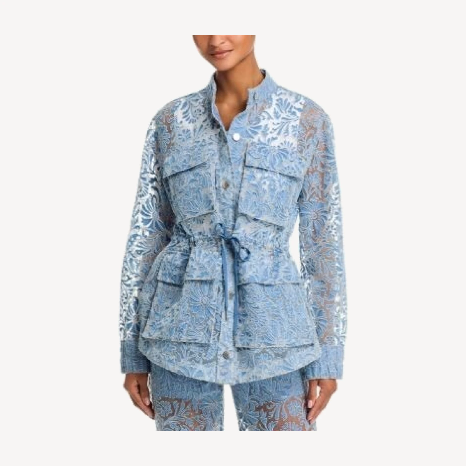 Veronica Beard Lane Burnout Floral Jacket