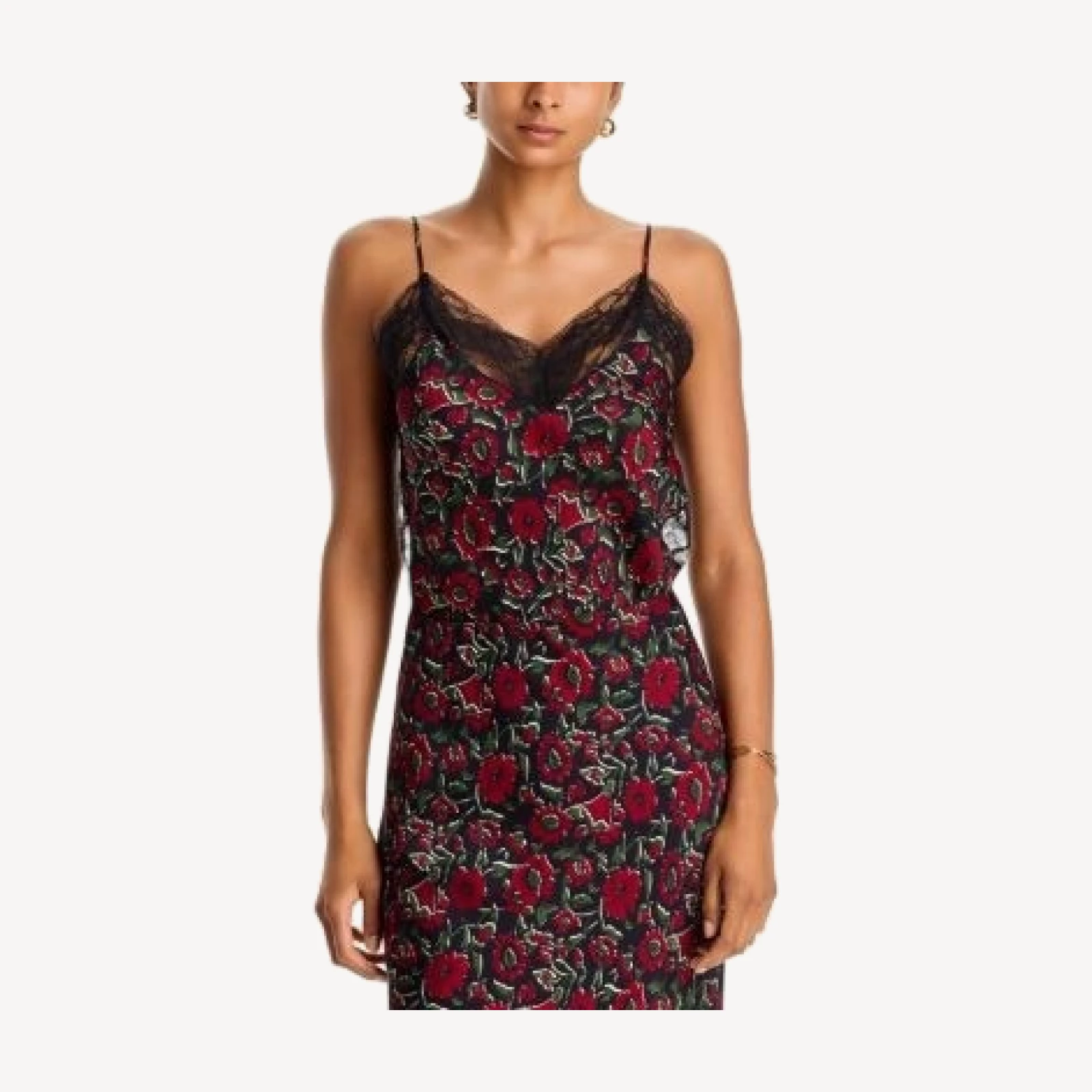 Veronica Beard Johanan Lace Trim Printed Camisole