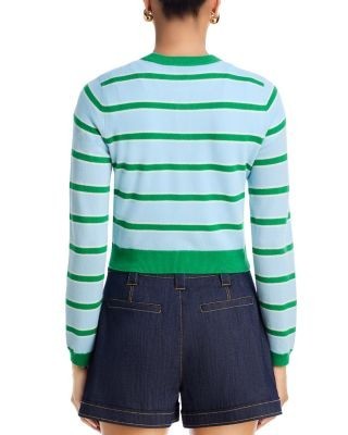 Alice and Olivia Dollie Striped Cardigan