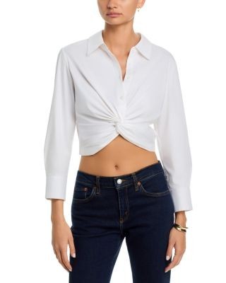 Alice and Olivia Phebe Twist Front Shirt