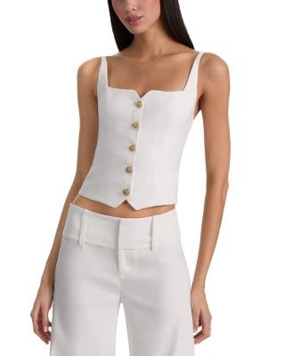 Alice and Olivia Kelcey Button Front Camisole