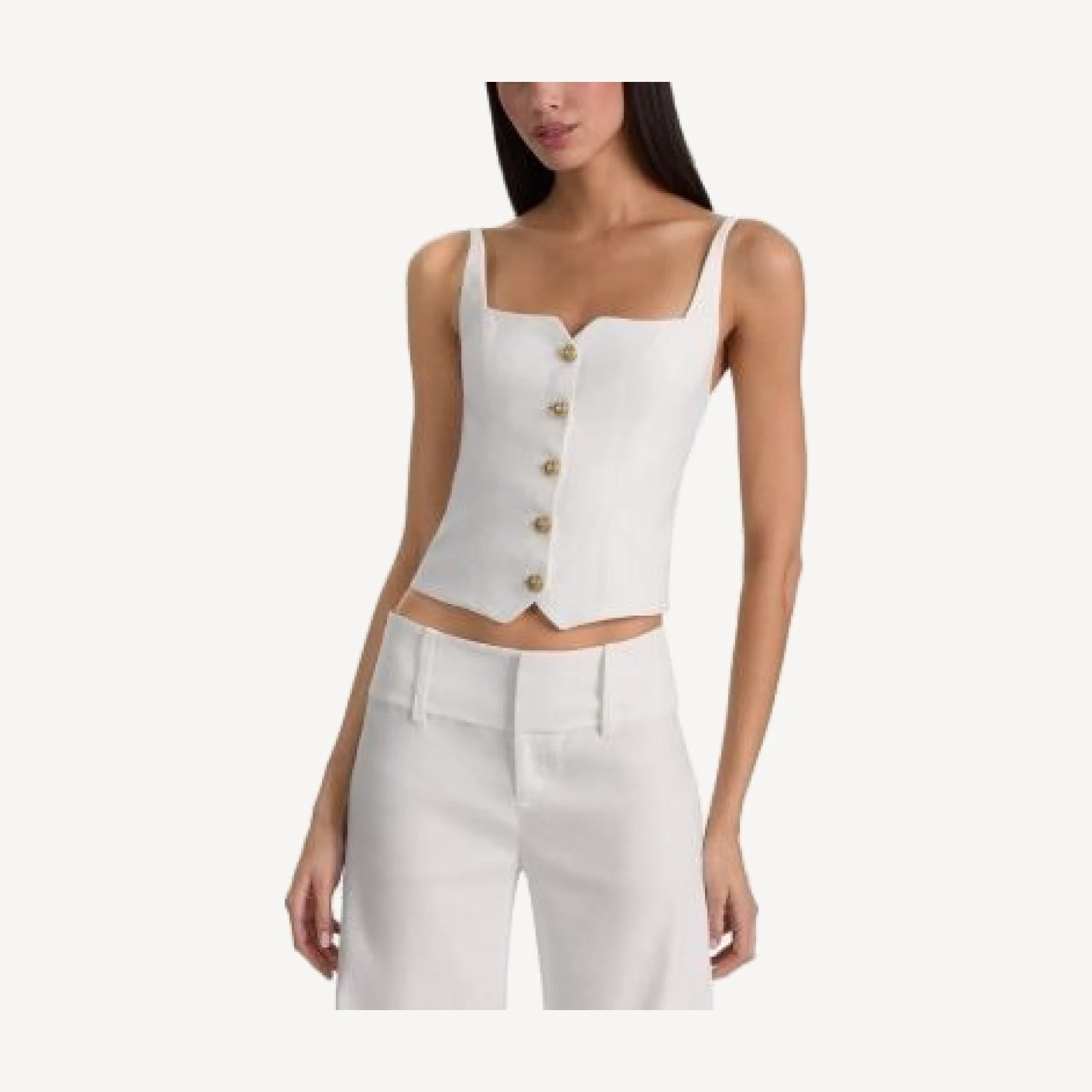 Alice and Olivia Kelcey Button Front Camisole