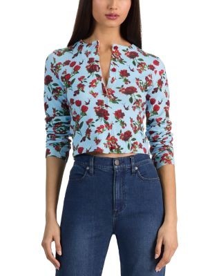 Alice and Olivia Carson Cropped Cardigan
