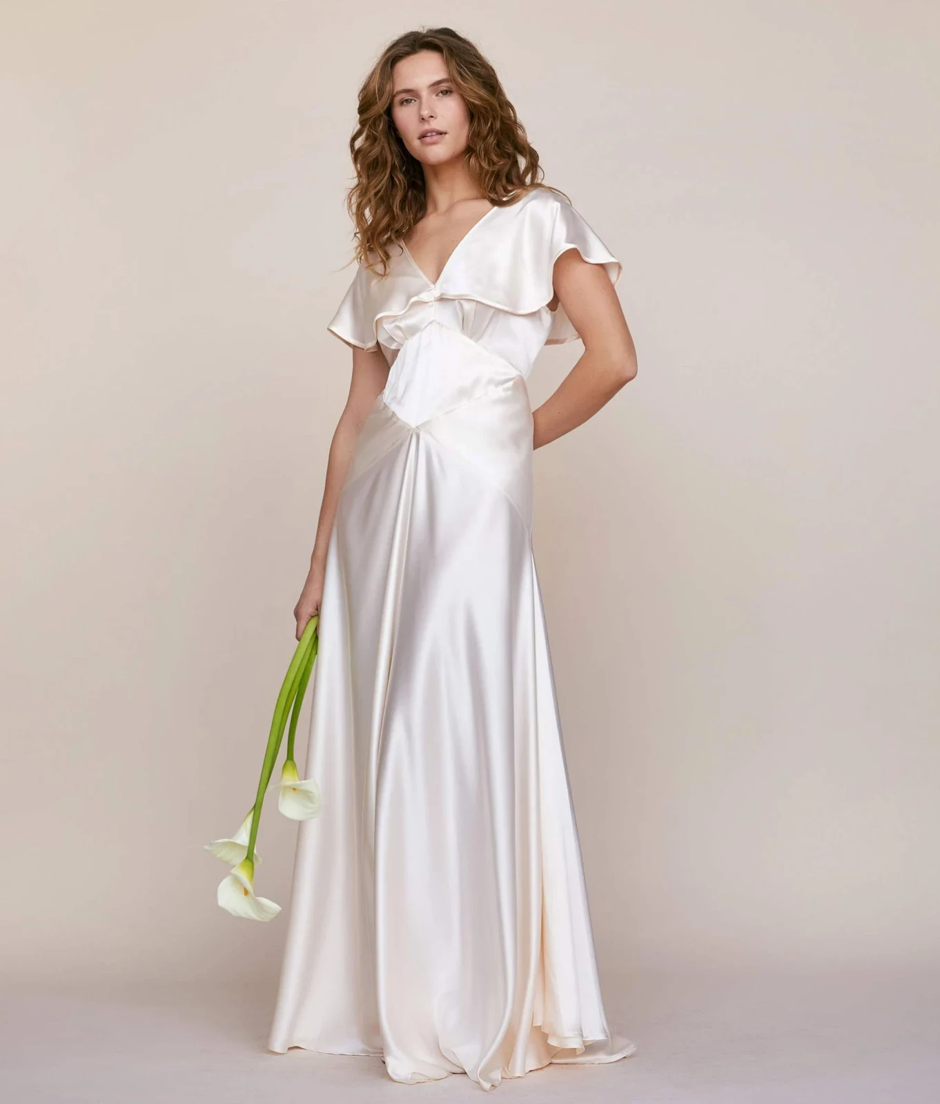 The Britta Dress | Pearl Silk