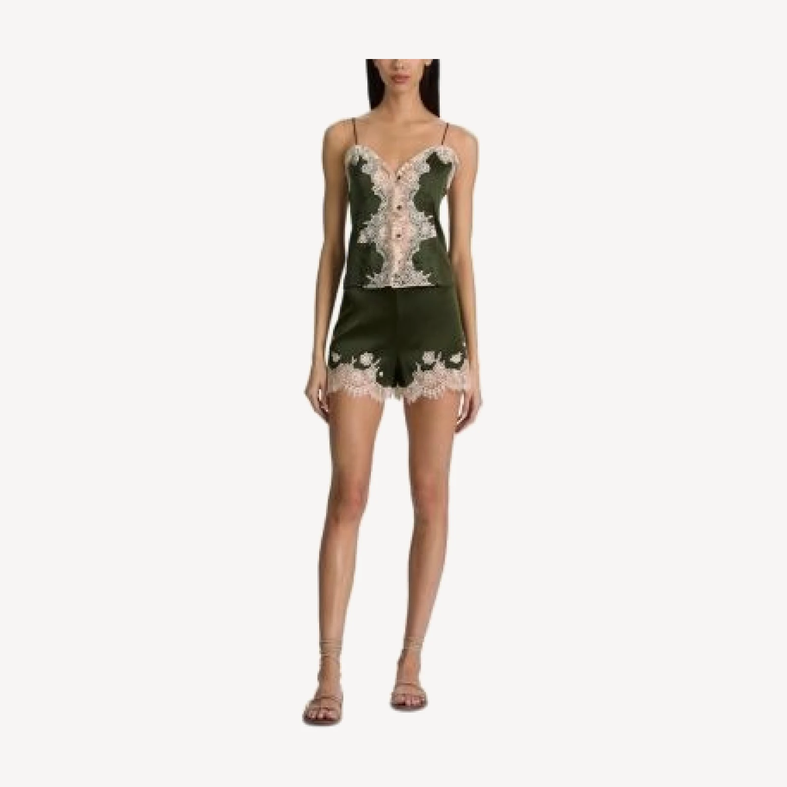 Alice and Olivia Elissa Cutaway Lace Shorts