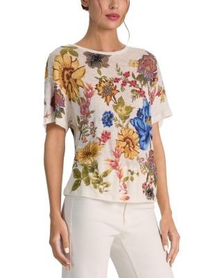 Alice and Olivia Evan Embellished Tee