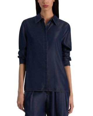 Alice and Olivia Willa Relaxed Denim Shirt