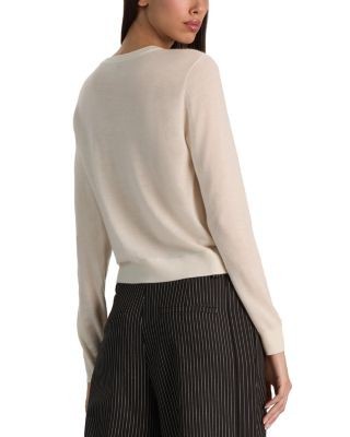 Alice and Olivia Carolee Cashmere Blend Crewneck Sweater