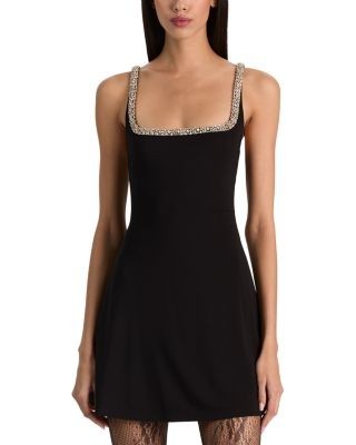 Alice and Olivia Julia Embellished Mini Dress