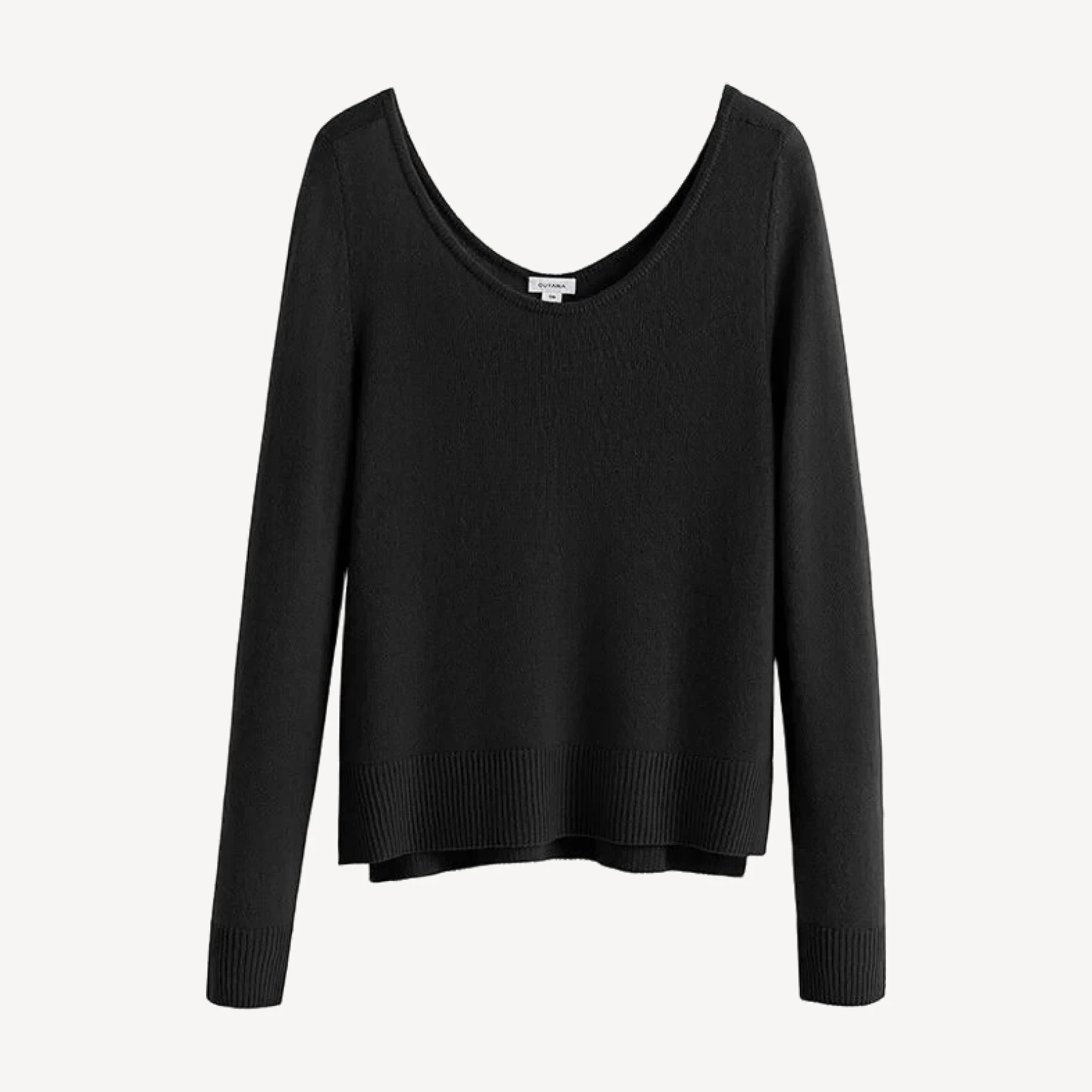 Single-Origin Cashmere Scoop Neck Sweater