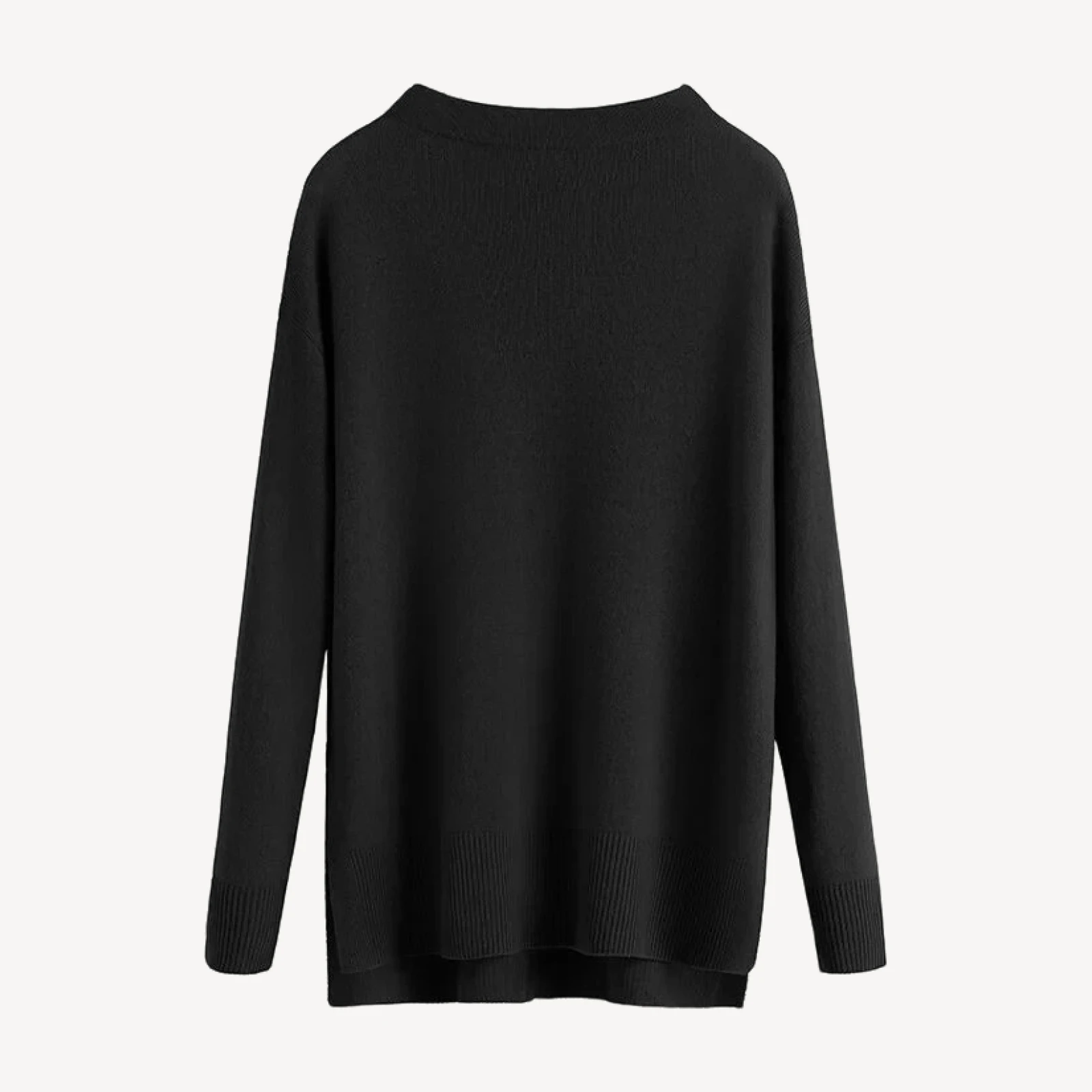 Single-Origin Cashmere Funnel Neck Sweater