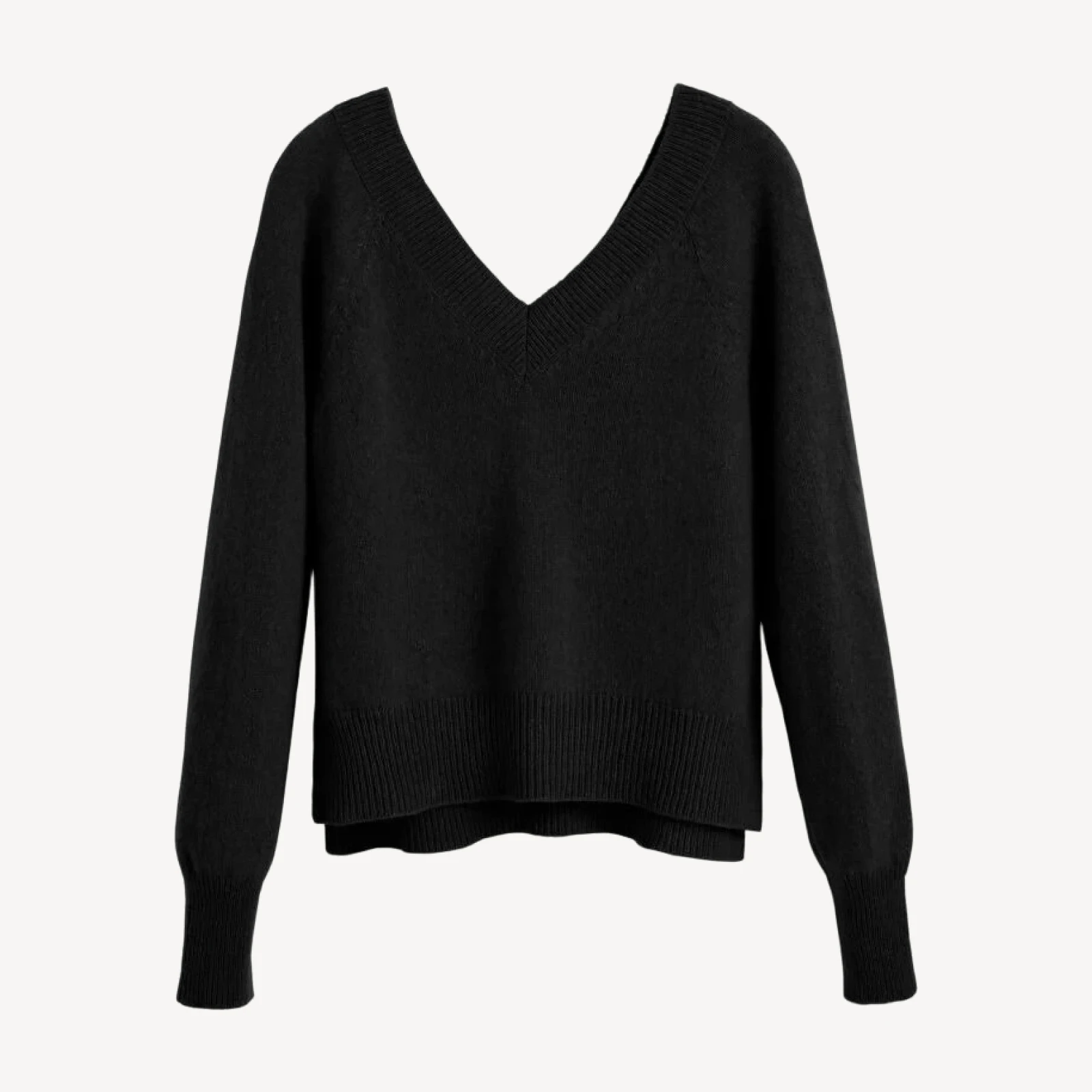 Cashmere Deep V-Neck Sweater