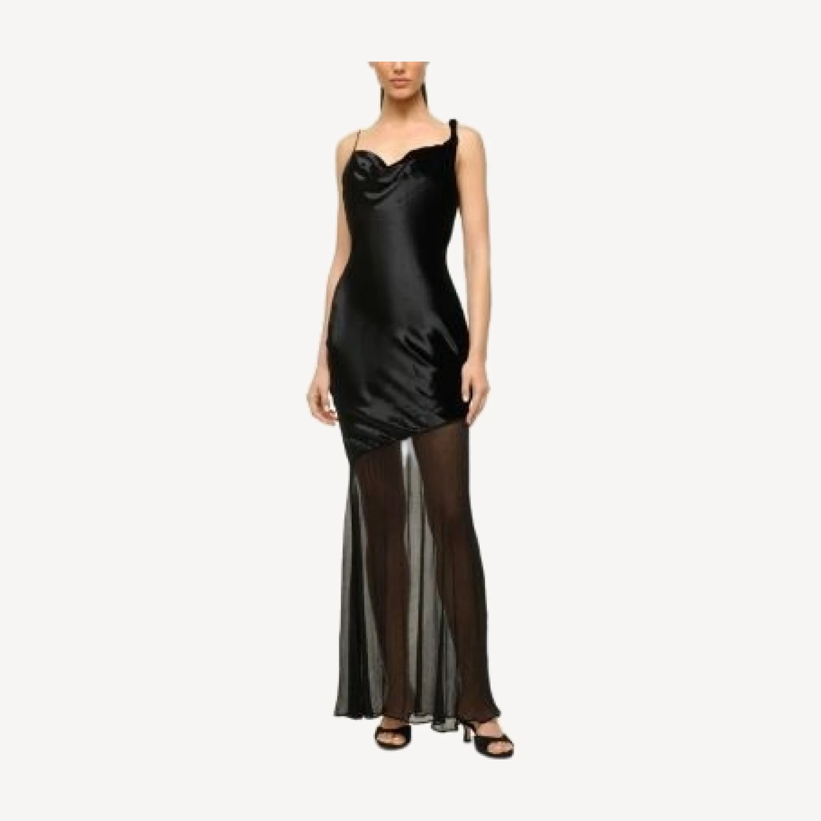 Staud Beaton Velvet Mixed Media Dress
