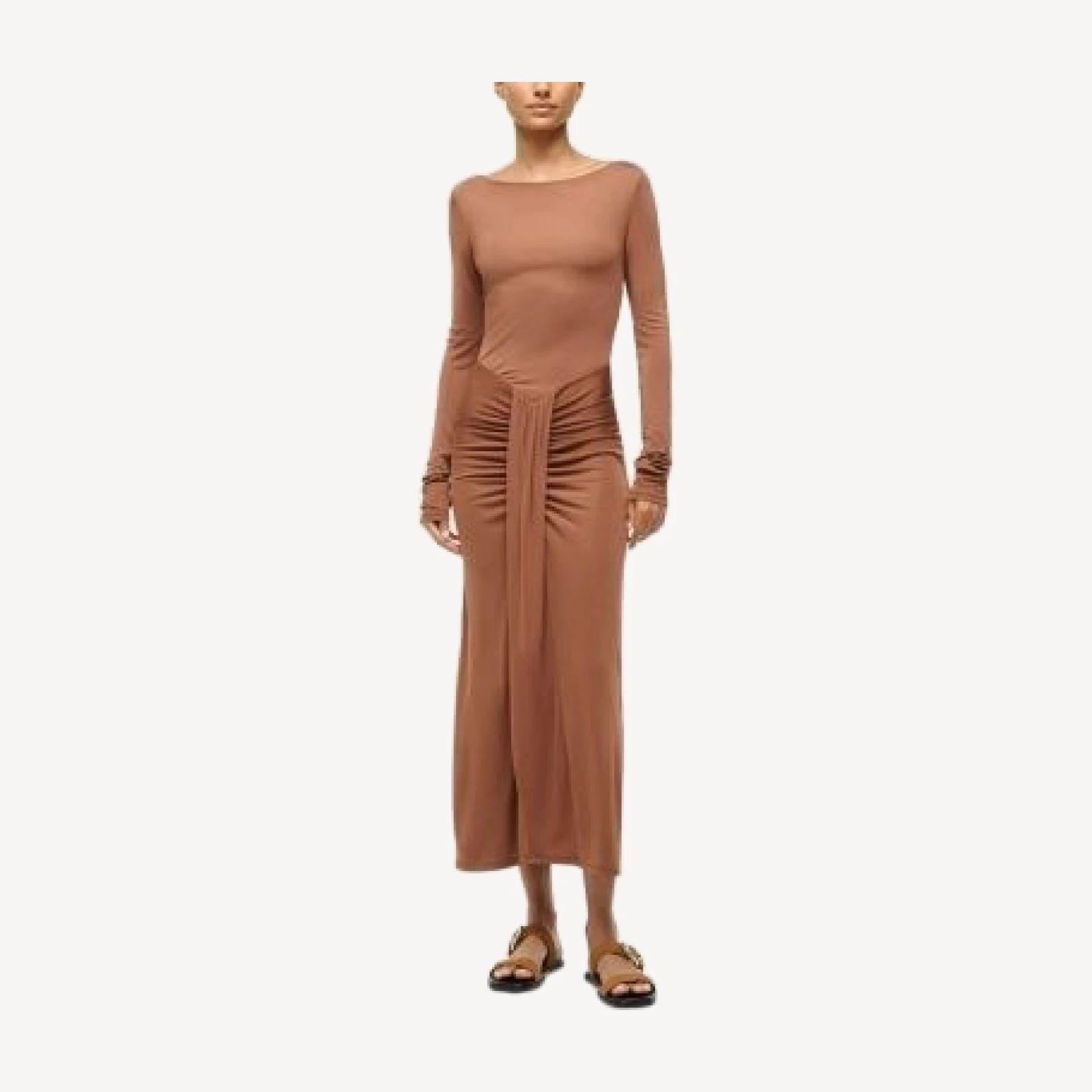 Staud Gres Waterfall Ruffle Dress