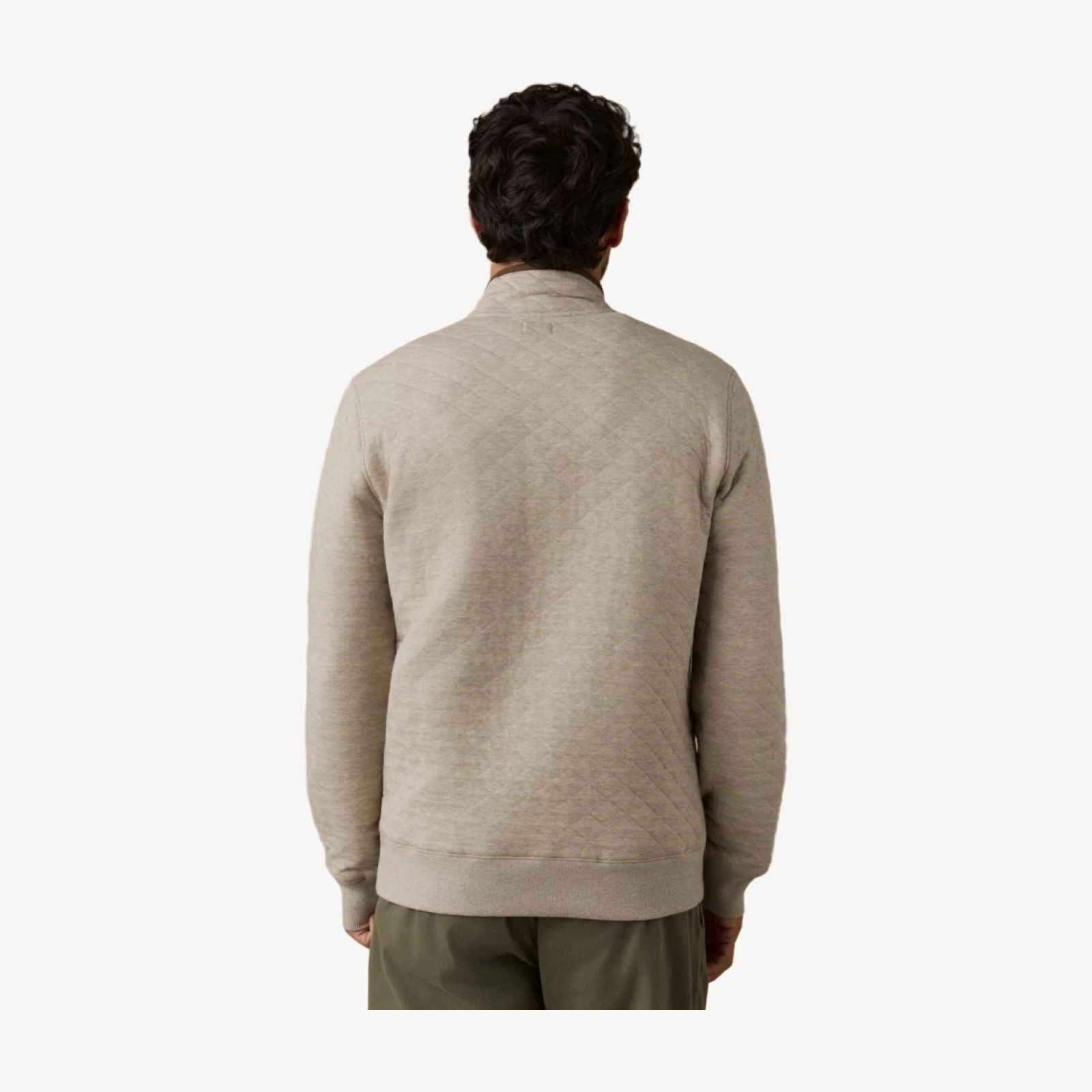 Epic Quilted Fleece Pullover - Oatmeal Melange