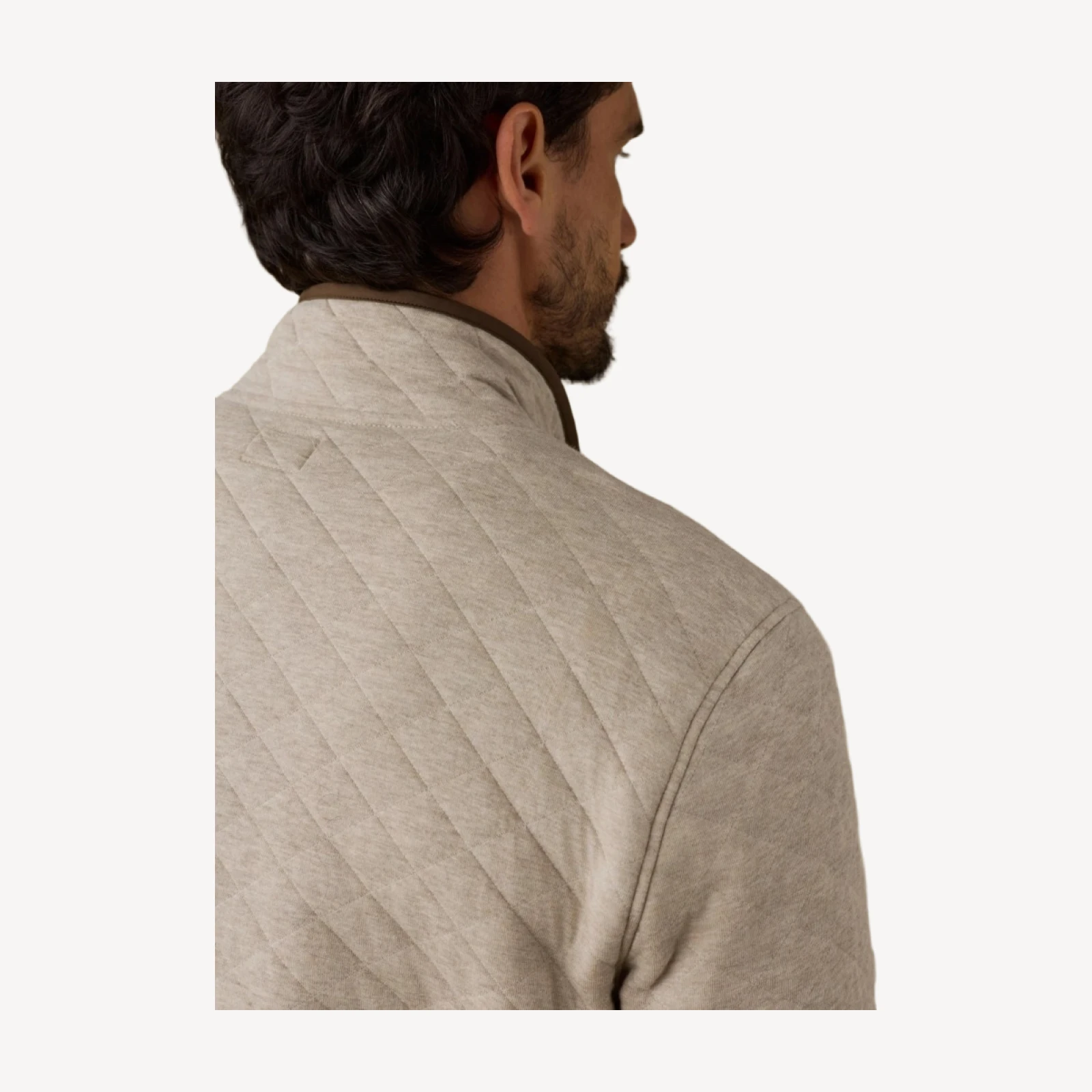 Epic Quilted Fleece Pullover - Oatmeal Melange