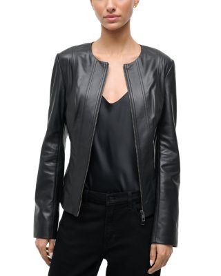 Staud Wells Leather Jacket