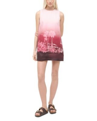 Staud Brea Linen Mini Dress