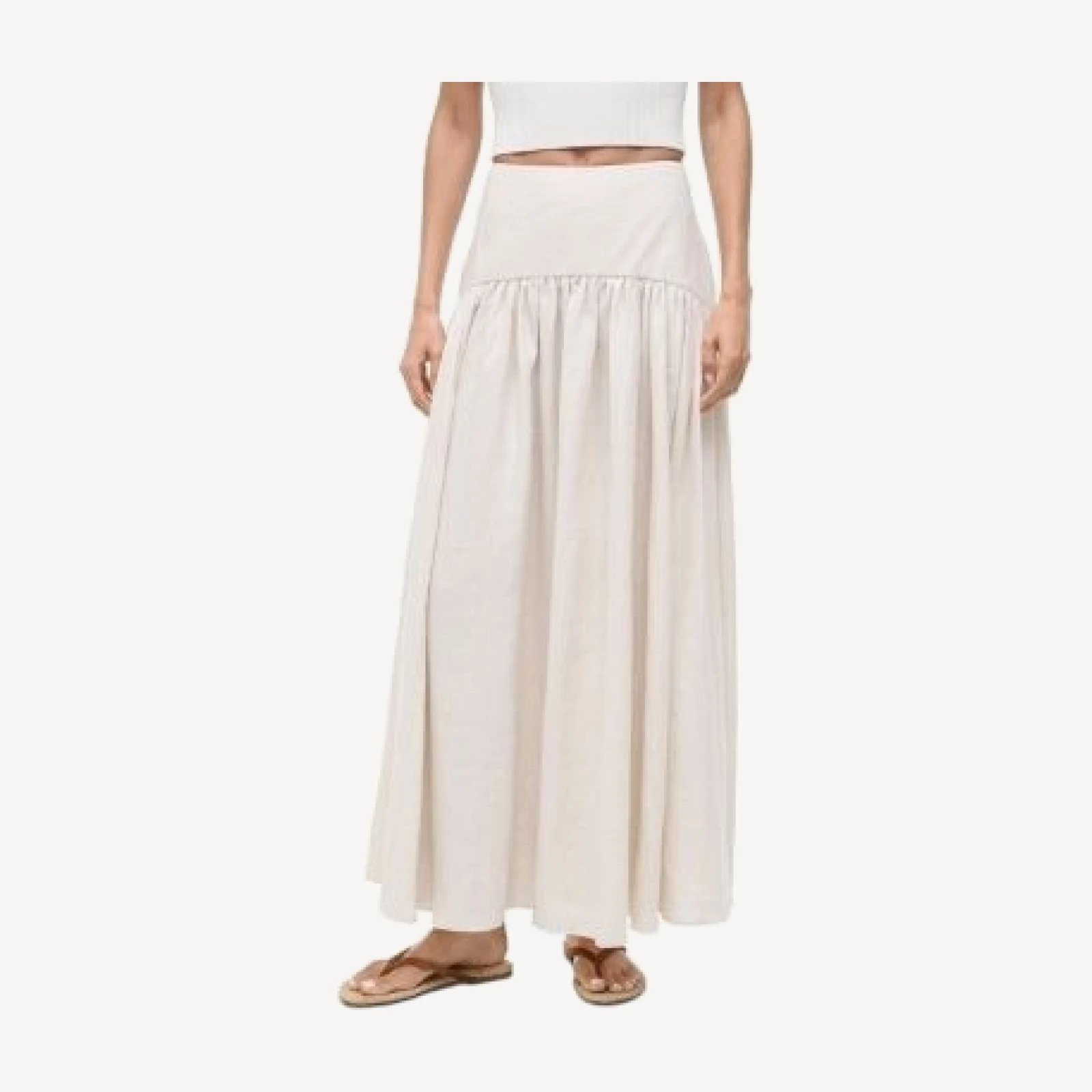Staud Procida Linen Skirt