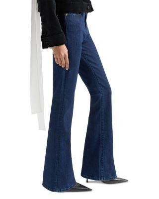 7 For All Mankind The Leggy Mid Rise Flare Jeans in Classical