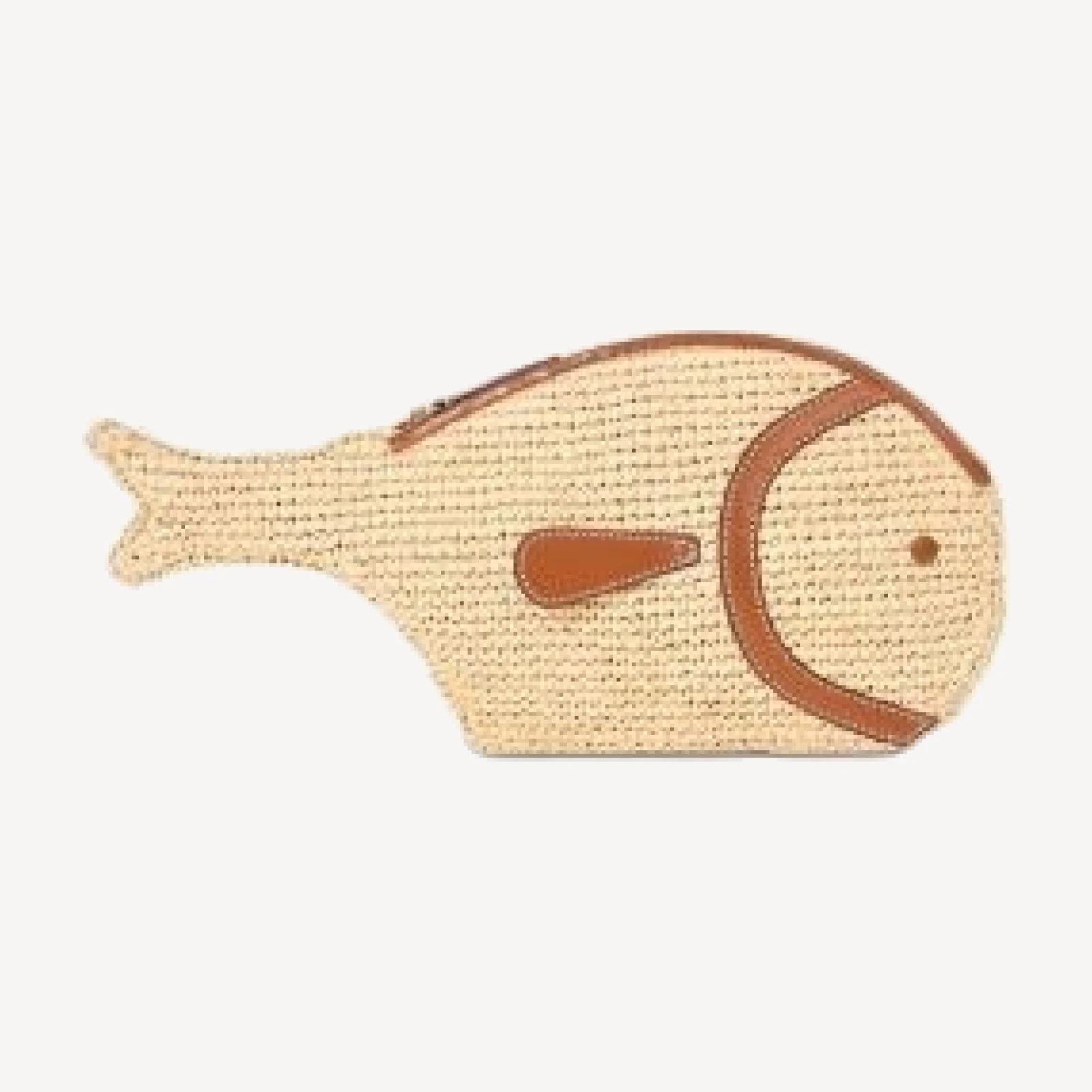 Staud Pesce Raffia Clutch