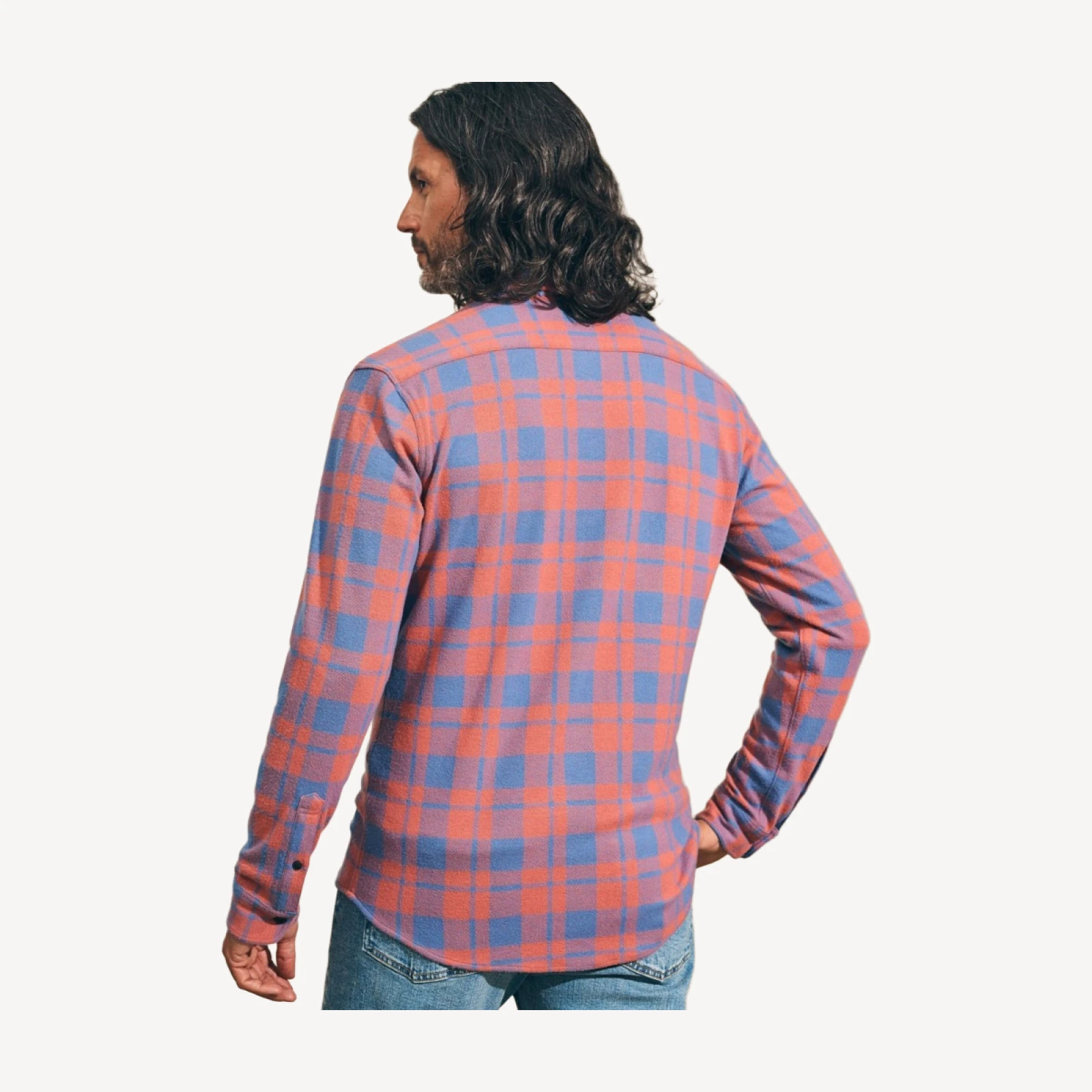 Legend Sweater Shirt - Rose Blue Check