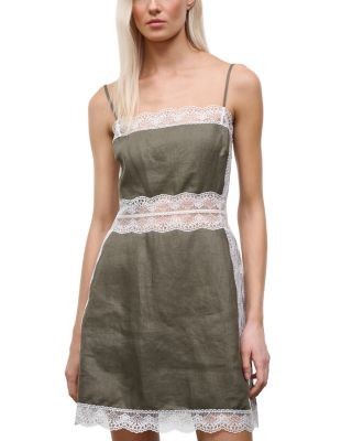 Staud Amalina Linen Mini Dress
