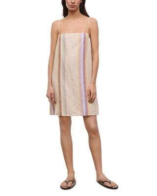 Staud Laura Linen Mini Dress