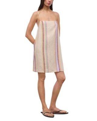 Staud Laura Linen Mini Dress