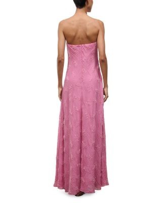 Staud Cassie Beaded Textured Dress