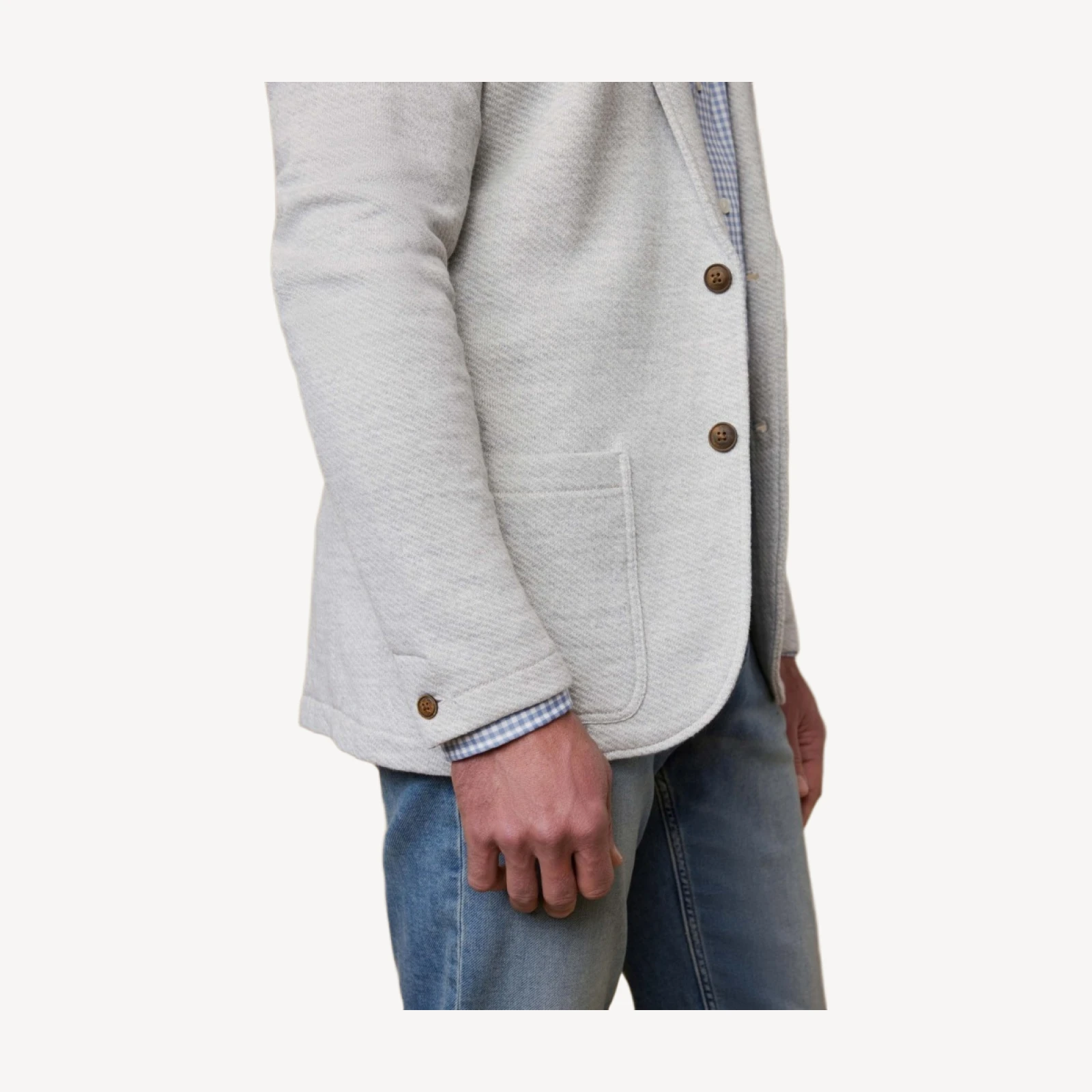 Inlet Knit Blazer (Tall) - Heather Grey