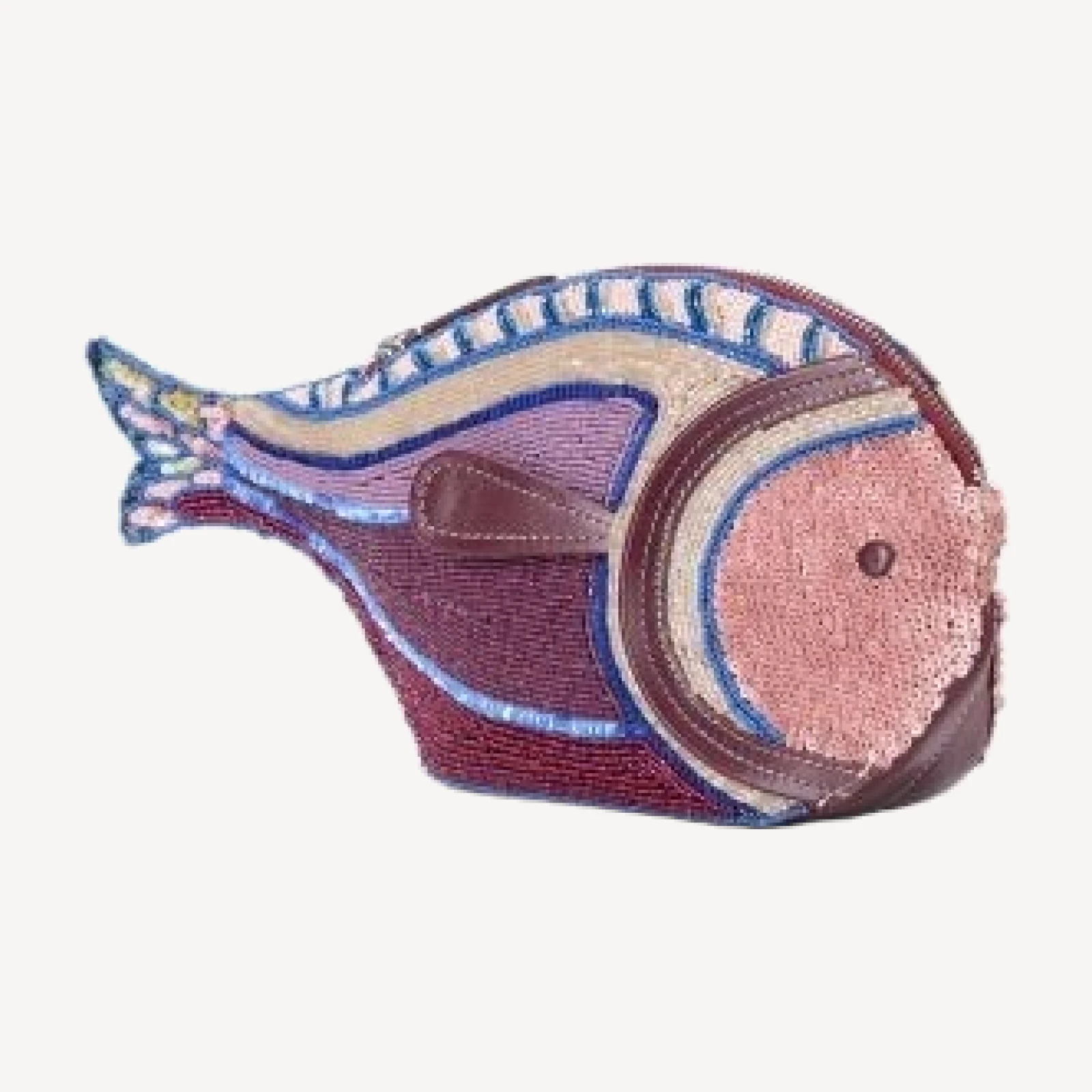 Staud Pesce Beaded Fish Clutch