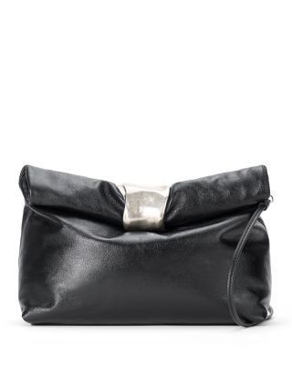Staud Leather Cuff Clutch